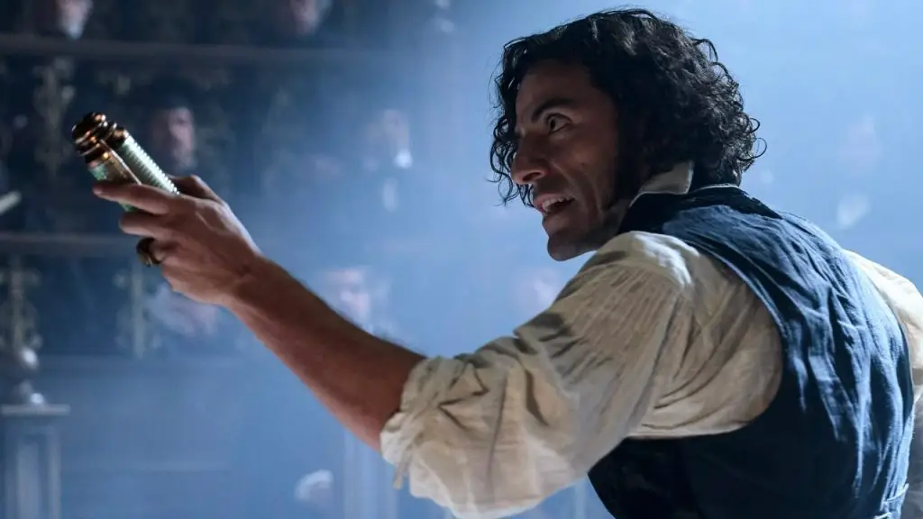 oscar isaac sul set di frankenstein